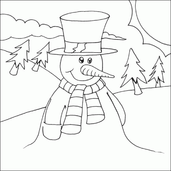 Bałwany kolorowanki